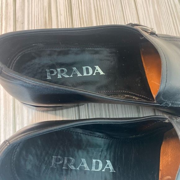 PRADA Leather Loafers size 6.5 - Picture 4 of 10